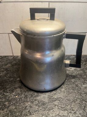 Wear Ever Aluminum Coffee Percolator with Black Handle PERFECT FOR CAMPING